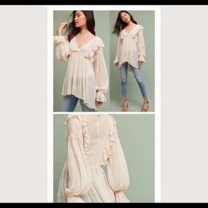 Maeve Anthropologie Poet Tunic Size 12